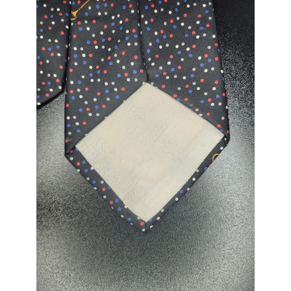 Gucci Men's Necktie Black Polka Dot Silk 3.5